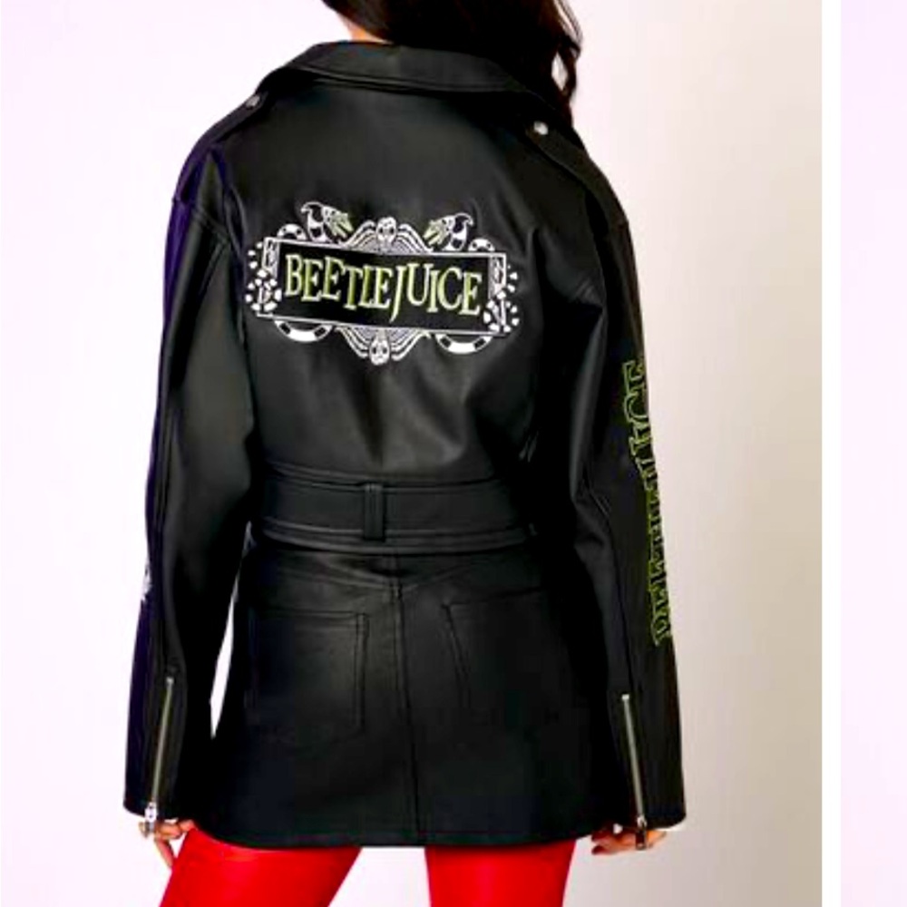 Beetlejuice Faux Leather Jacket